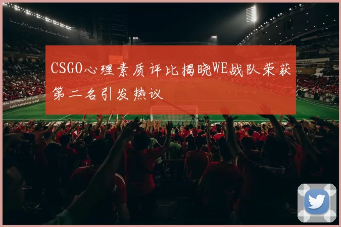 CSGO心理素质评比揭晓WE战队荣获第二名引发热议